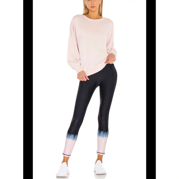 The Upside SEAWATER DIP DYE MIDI PANT 7/8 Leggings Indigo High Waist Small - Picture 2 of 10